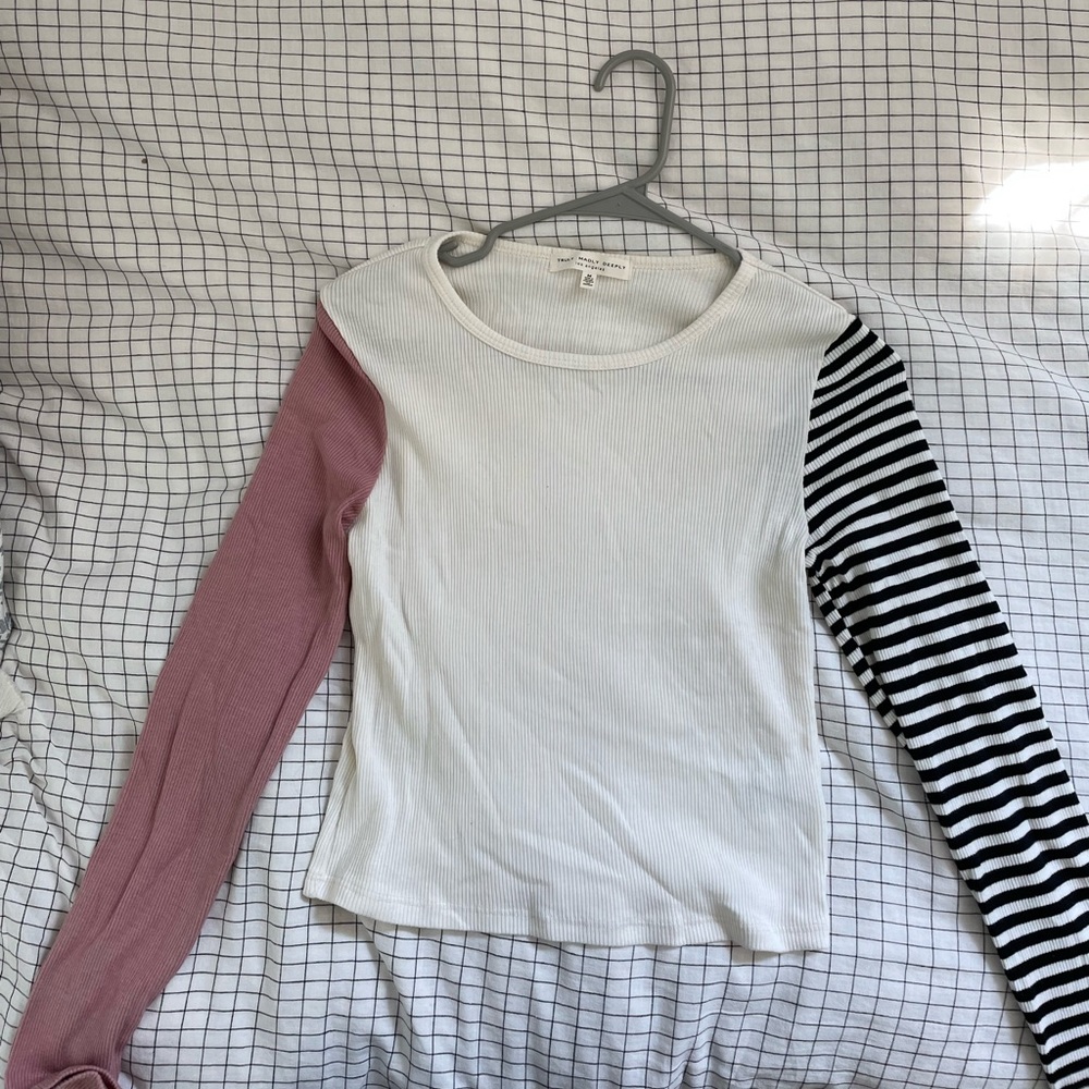 Urban Outfitters Ribbed Long Sleeve Tee